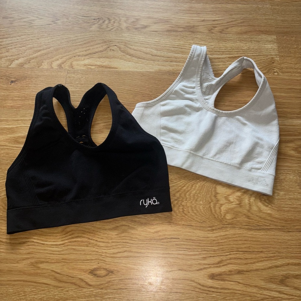 Ryka Black and White Sports Bras